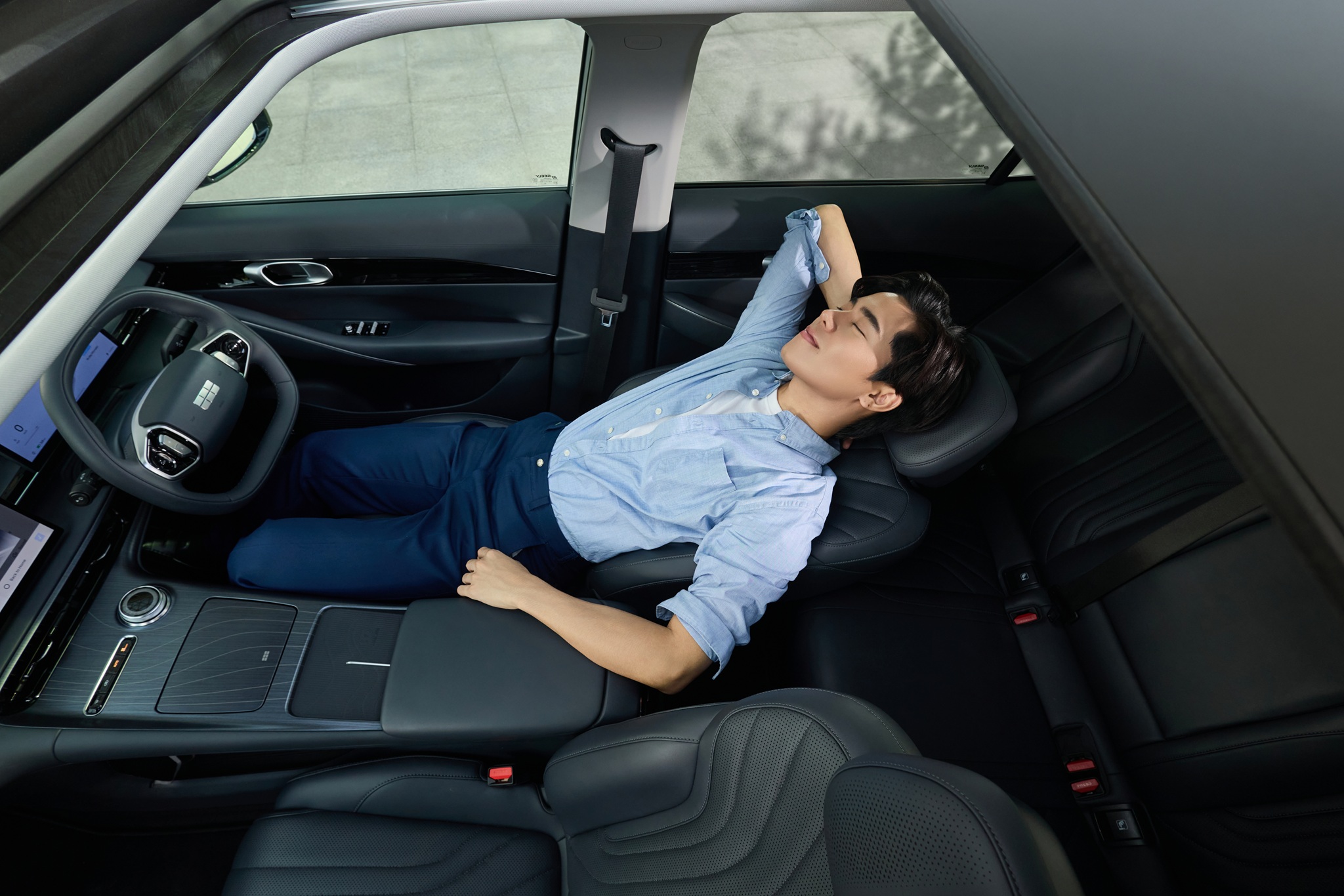 ภายในรถยนต์ไฟฟ้า Geely ex5 กว้าง สบาย ดีไซน์ทันสมัย